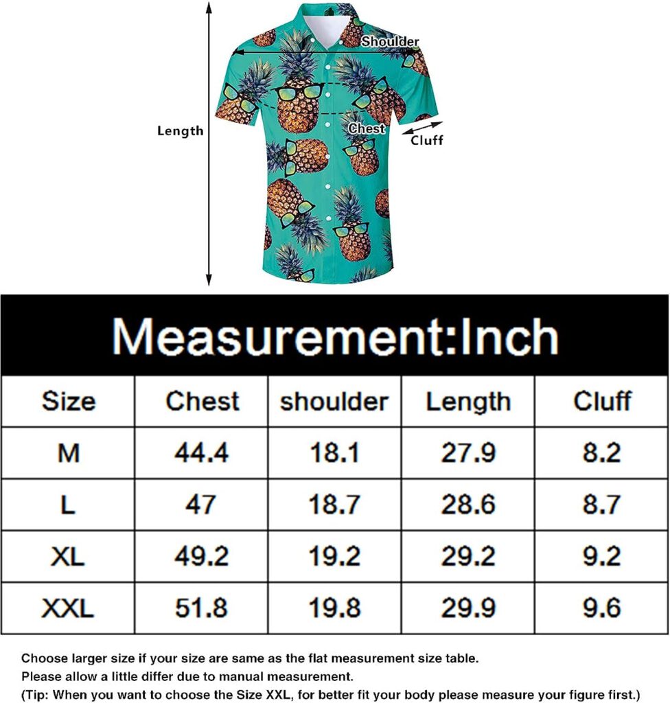 ALISISTER Mens Novelty Dress Shirts Button Down Funny 3D Pattern Hawaiian Shirt Summer Holiday Beach Tops