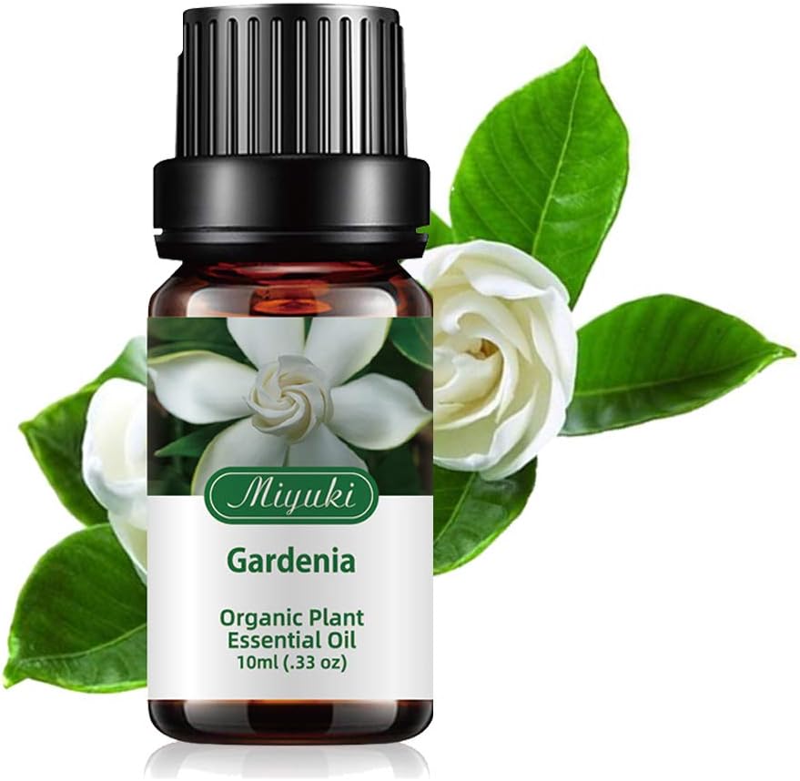 Gardenia Essential Oils Organic Plant  Natural Pure Gardenia Oil for Diffuser, Humidifier, Massage, Bath,Skin  Hair Care -10ml