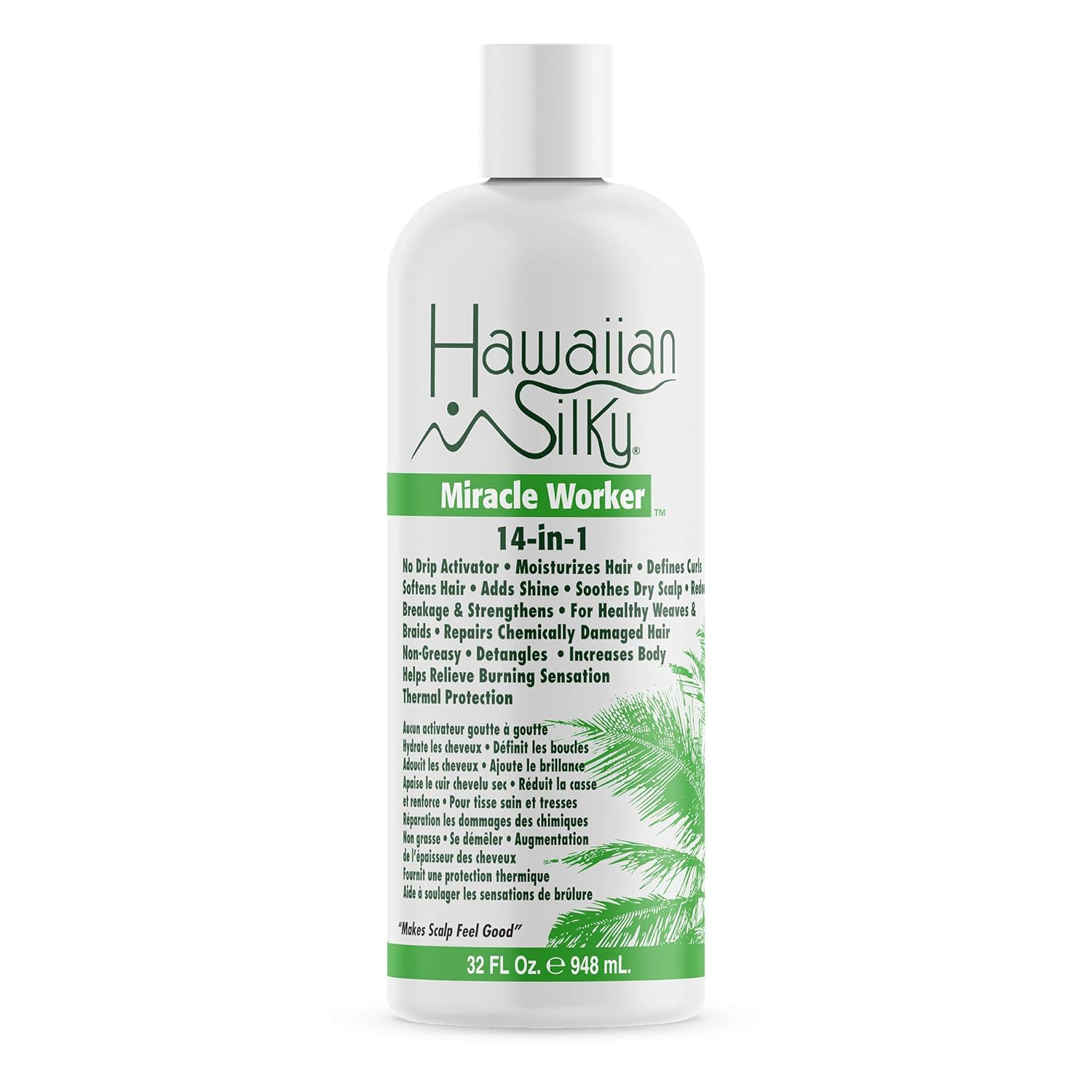 Hawaiian Silky 14-in-1 miracle worker, White, 8 Fl Ounce