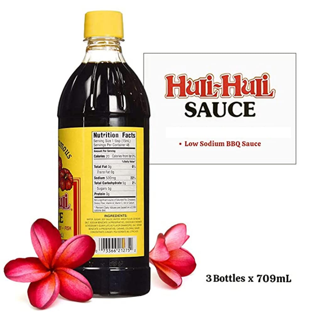 World Market Hawaiis Famous Huli-Huli Sauce - Hawaiian BBQ Sauce - Meat Rub BBQ Marinade Sauce and Steak Seasoning - 24 Ounce - 1 Pack