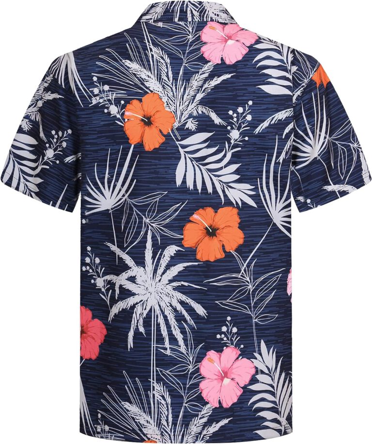 APTRO Men's Casual Hawaiian Shirt Short Sleeve Quick Dry Cruise Beach