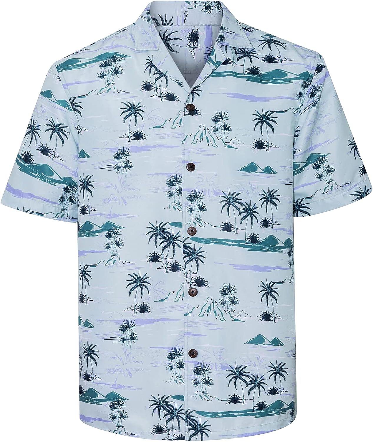 Hawaiian Shirts for Men Flower Casual Short Sleeve Regular Fit Mens Aloha