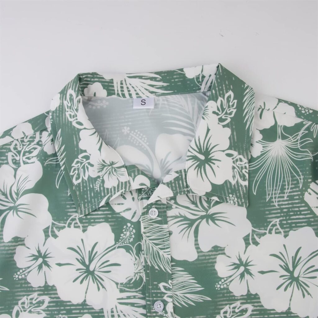 Mens Novelty Hawaiian Floral Shirt Summer Casual Button Down Tropical Holiday Beach Shirts