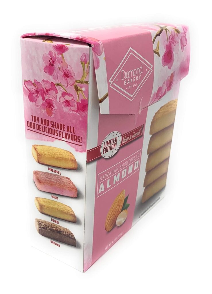 Diamond Bakery Hawaiian Shortbread Macadamia Nut Guava Cookies 4 Oz 2