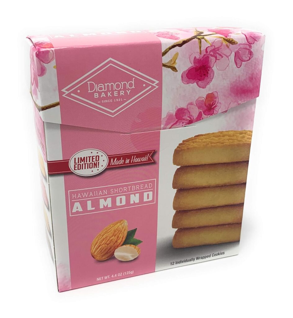 Diamond Bakery Hawaiian Shortbread Macadamia Nut Guava Cookies 4 oz