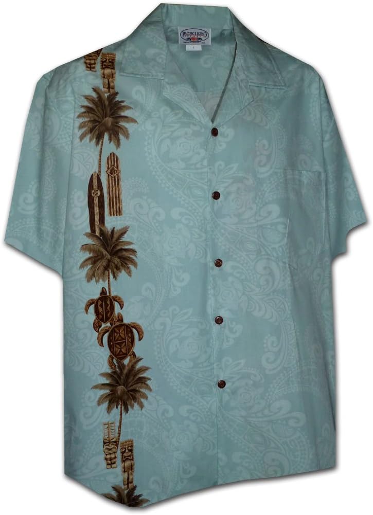 Hawaiian Tiki Panel Aloha Shirt 1