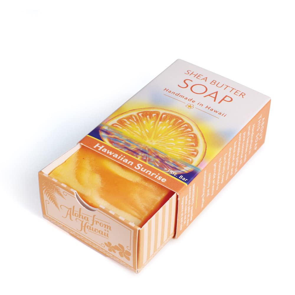 Island Soap  Candle Works Handmade Shea Butter Soap, Hawaiian Sunrise