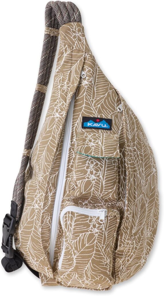 KAVU Original Rope Bag Sling Pack with Adjustable Rope Shoulder Strap