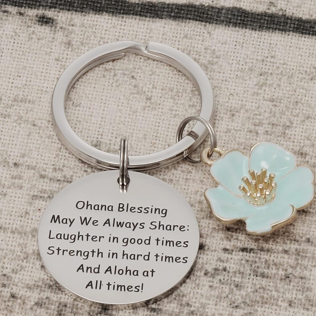 Ohana Keychain Ohana Means Family Hawaii Gifts for Women Ohana Jewelry