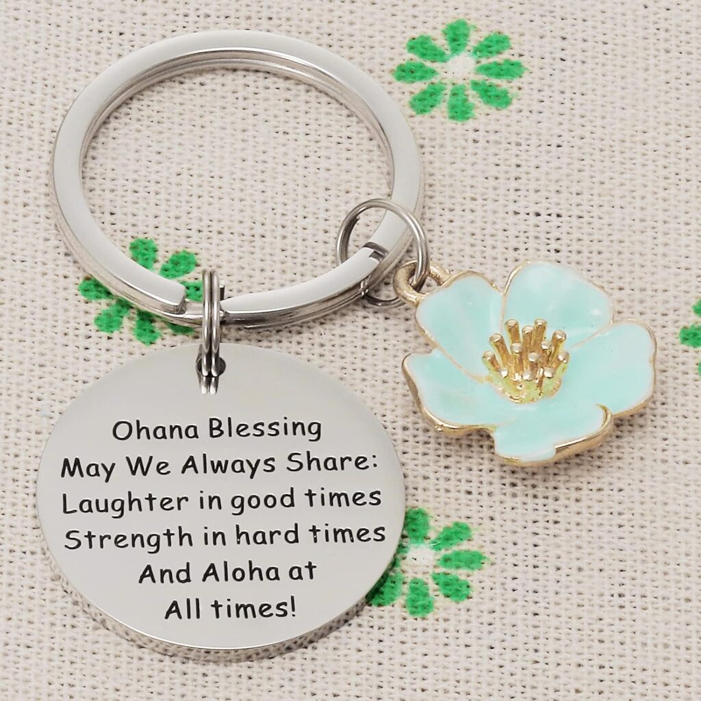 Ohana Keychain Ohana Means Family Hawaii Gifts for Women Ohana Jewelry