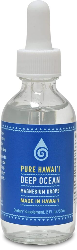 Pure Hawaii Deep Ocean Magnesium Drops Made In Hawaii With Other Trace Minerals Easy To Take Liquid 2 Fl Oz Aids In Brai