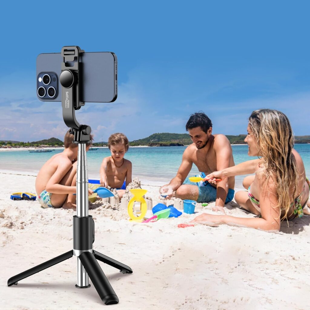 Selfie Stick Tripod, All in One Extendable  Portable Selfie Stick with Wireless Remote Compatible with iPhone 14 13 12 11 pro Xs Max Xr X 8 7, Galaxy Note10/S20/S10/OnePlus 9/9 PRO etc